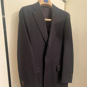 Cashmere Topcoat - Navy Blue (SuitSupply)